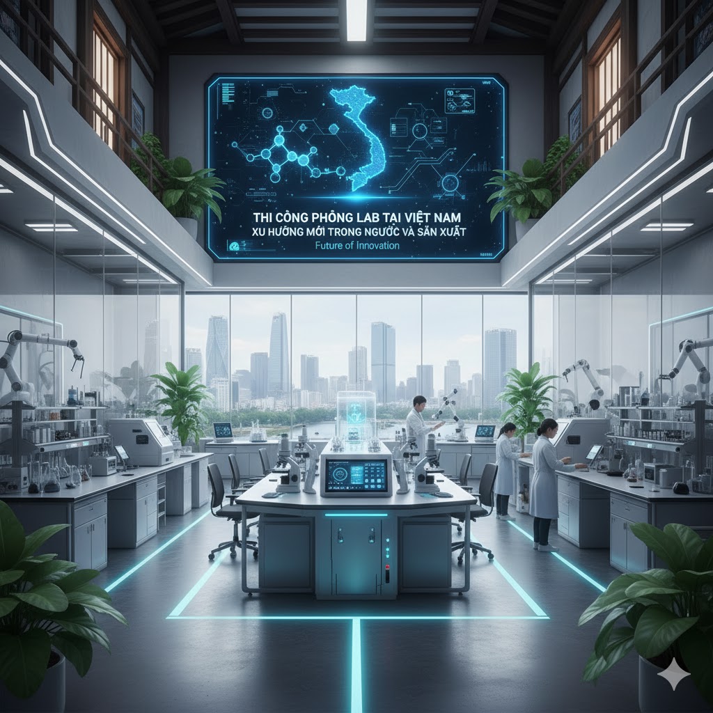 Thi công phòng lab tại Việt Nam – Xu hướng mới trong nghiên cứu và sản xuất