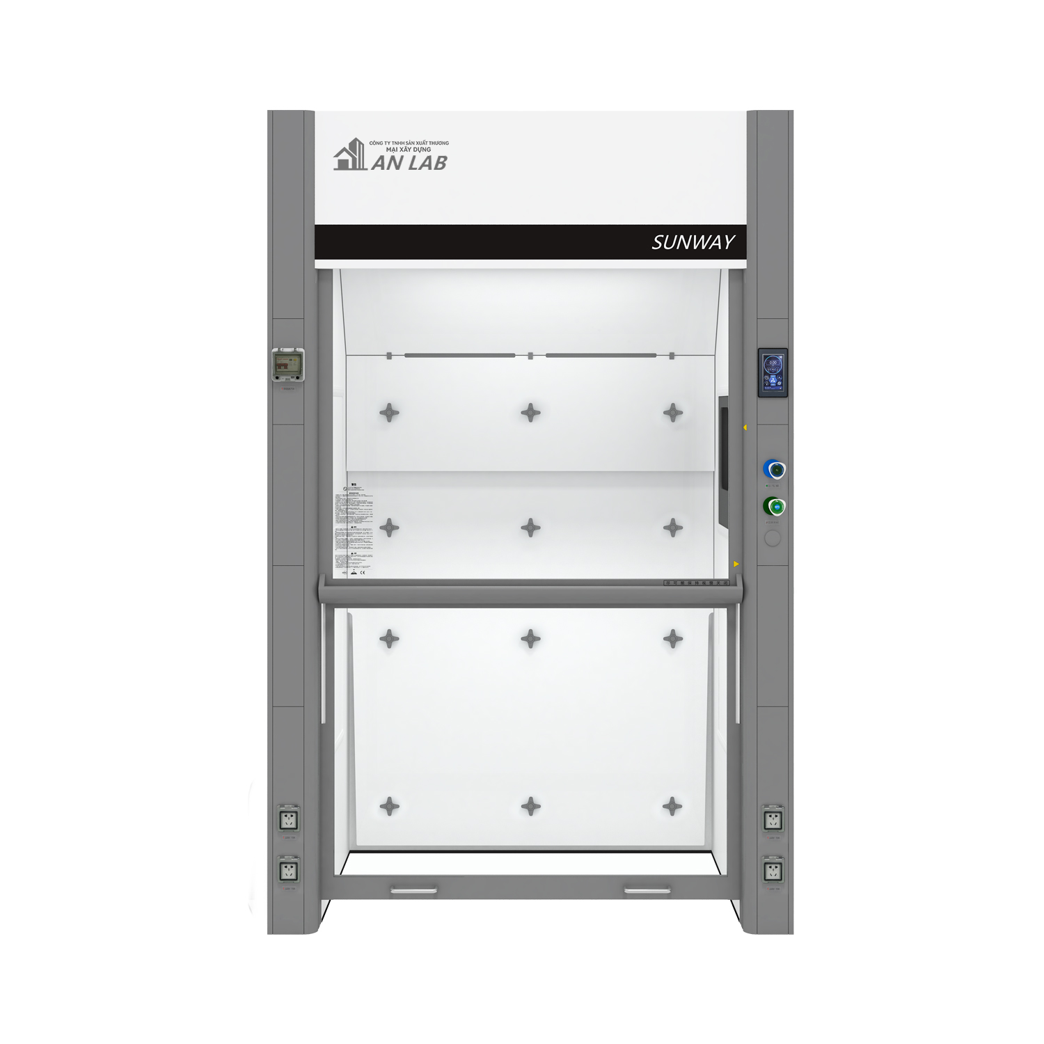 MB-Tủ hút khí thải kiểu bổ sung gió dạng đứng